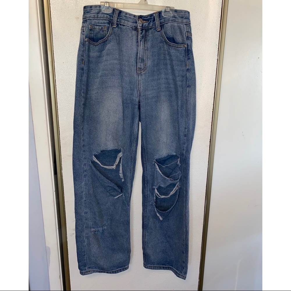Pretty Little Thing Distressed Jeans Size 4